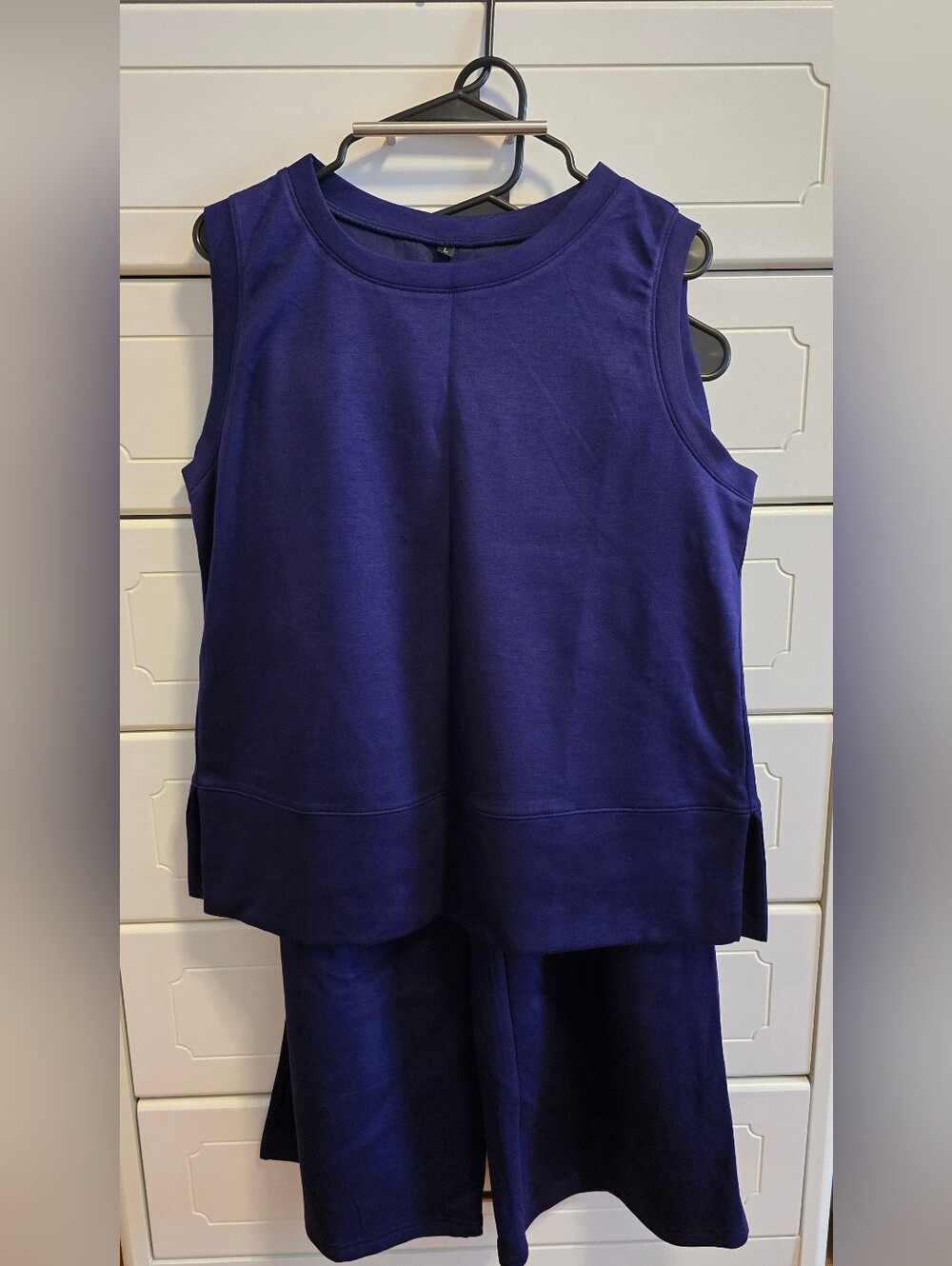 ANRABESS Women 2-Piece Lounge Set (Large) In Navy NWT